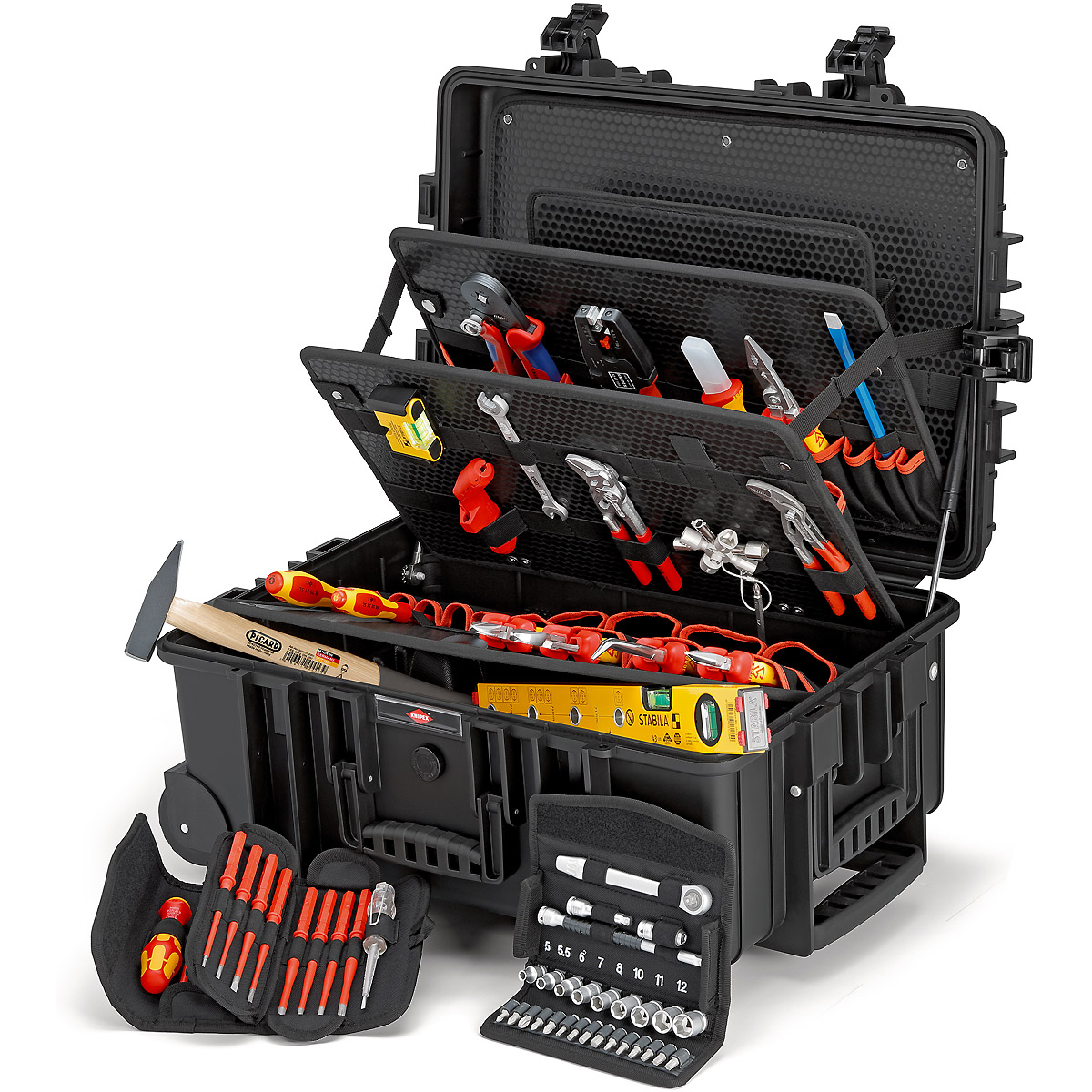 KNIPEX Werkzeugkoffer Robust45 Move Elektro 609 mm