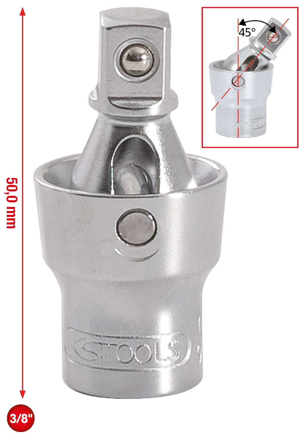 KS Tools 3/8" Power-Kugelgelenk