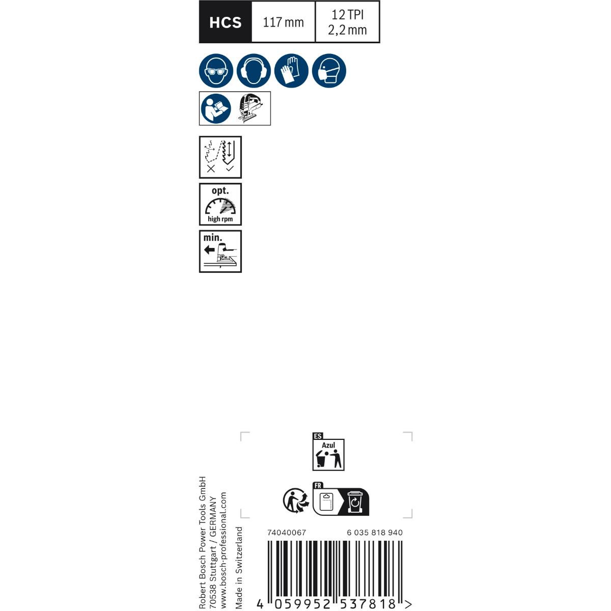 Bosch EXPERT ‘Wood 2-side clean’ T 308 BP Stichsägeblatt