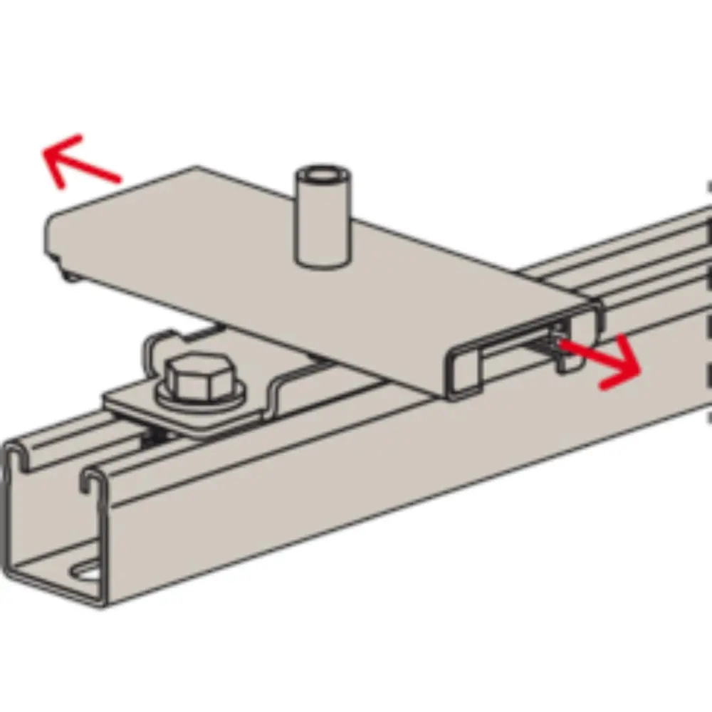 Fischer Schiebeschlitten leicht FASL1 M8/10