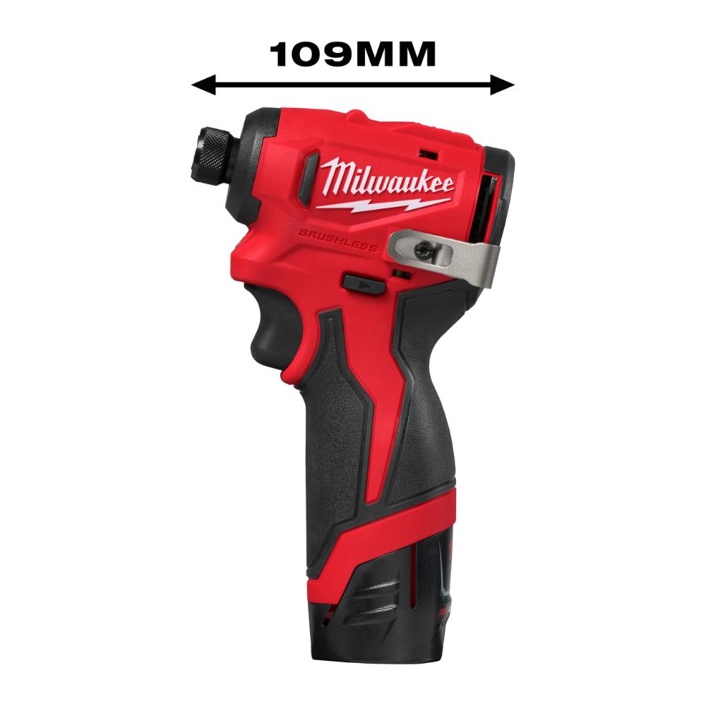 Milwaukee M12 Bürstenloser Akku-Schlagschrauber M12BLIDRC-202C