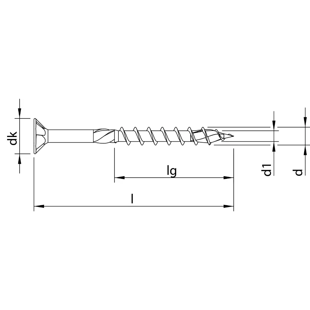 HECO TOPIX-plus A2 6,0 x 80, Senkkopf, HD-25, TG, 100 St.