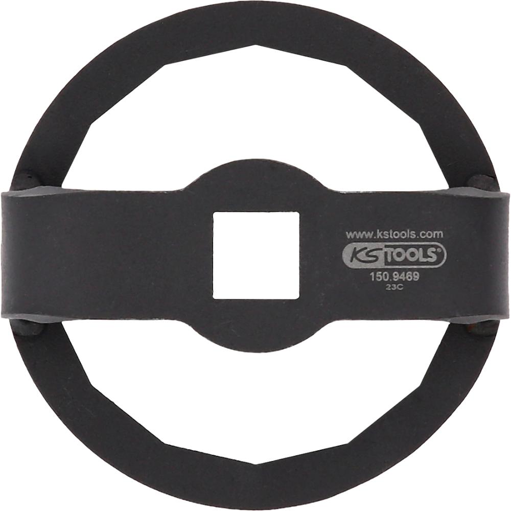 KS Tools 1/2 Zoll Ölfilterschlüssel für Tesla, Ø 63,8 mm / 14 Flächen