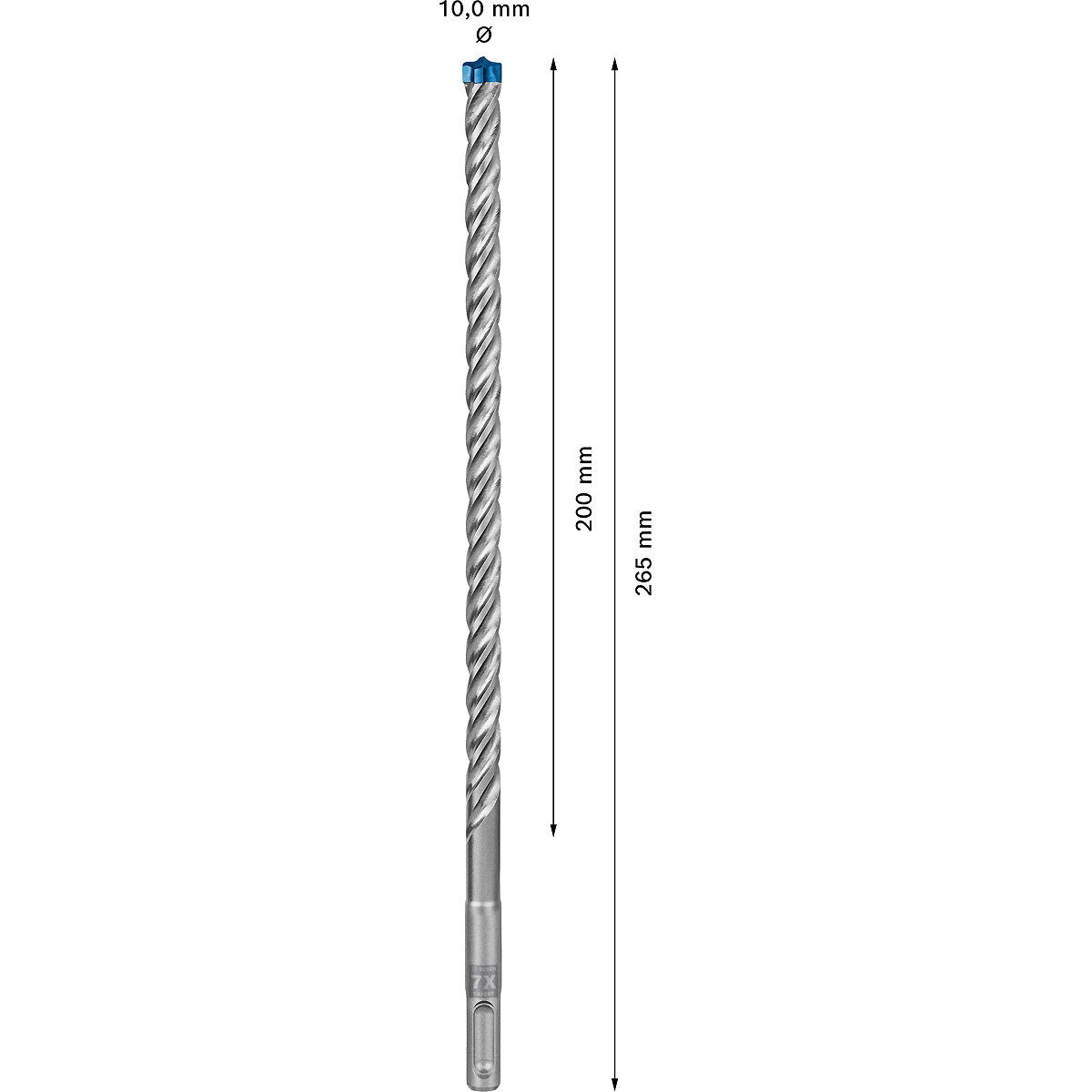 Bosch EXPERT SDS plus-7X Hammerbohrer, für Bohrhämmer ø 10 mm
