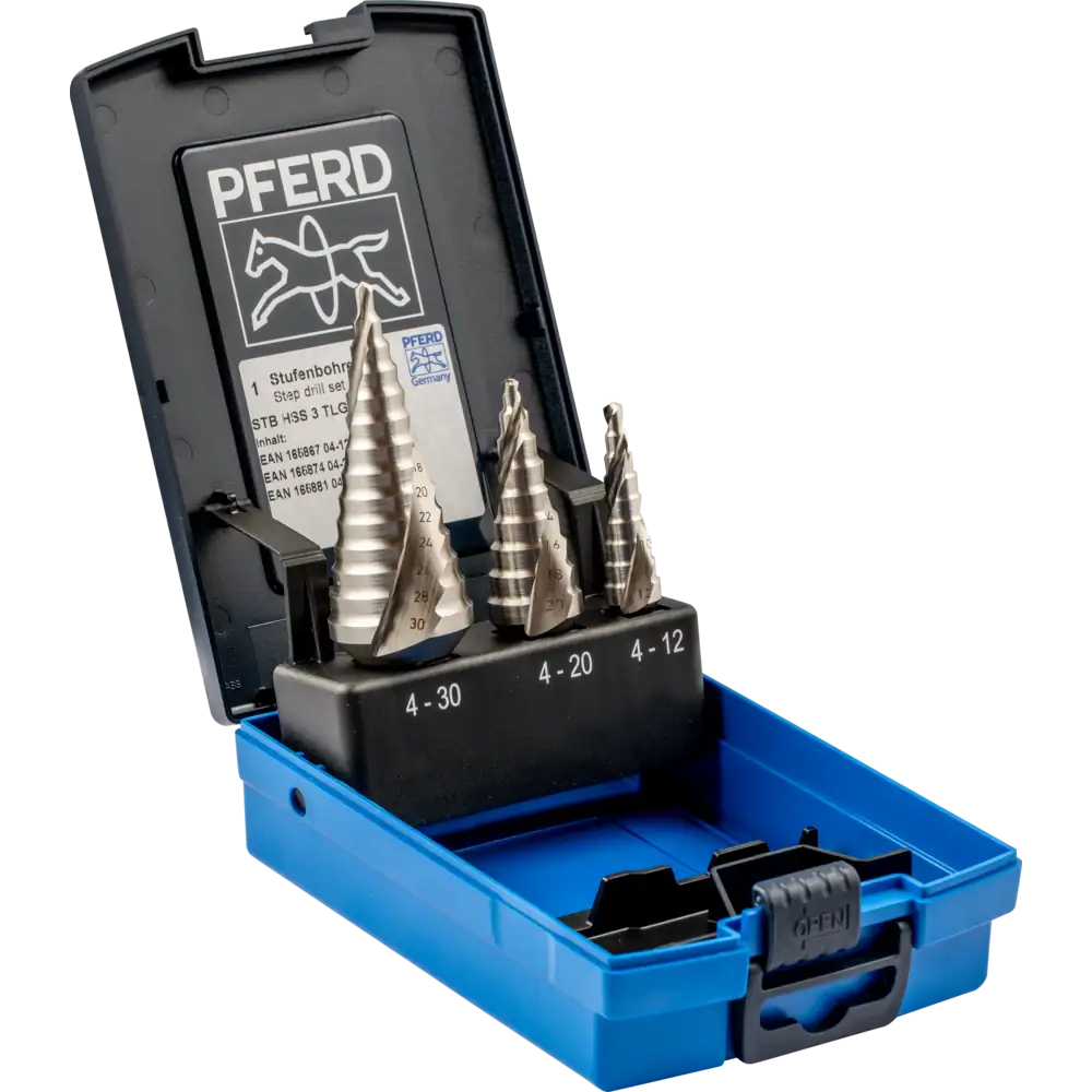 PFERD TOOLS Stufenbohrer-Set HSS 3-tlg.