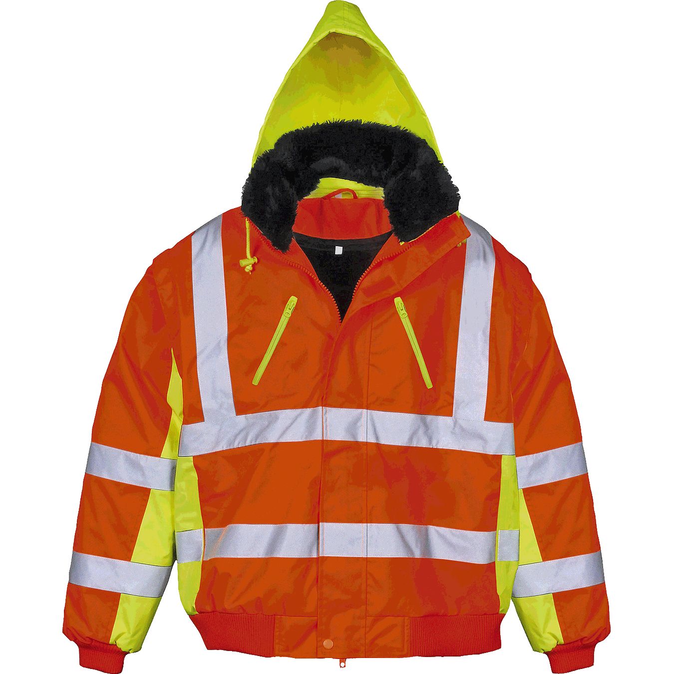 Pilotenwarnjacken gelb/orange