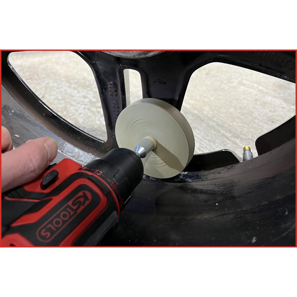 KS Tools Gummi-Radierteller für matte Lacke, 88 mm