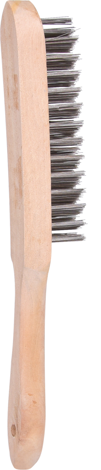 KS Tools Edelstahl Handdrahtbürste 4-reihig, 290mm