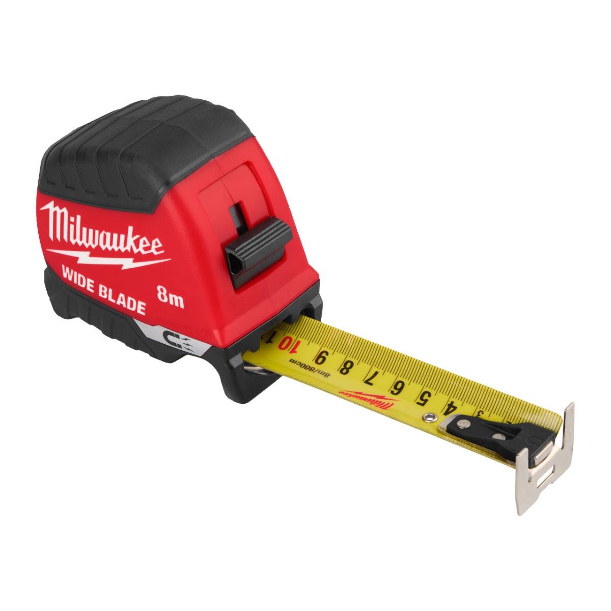 Milwaukee Premium-Bandmaß breit 8 m, 35mm, Magnetic PREMIUM -Gen II