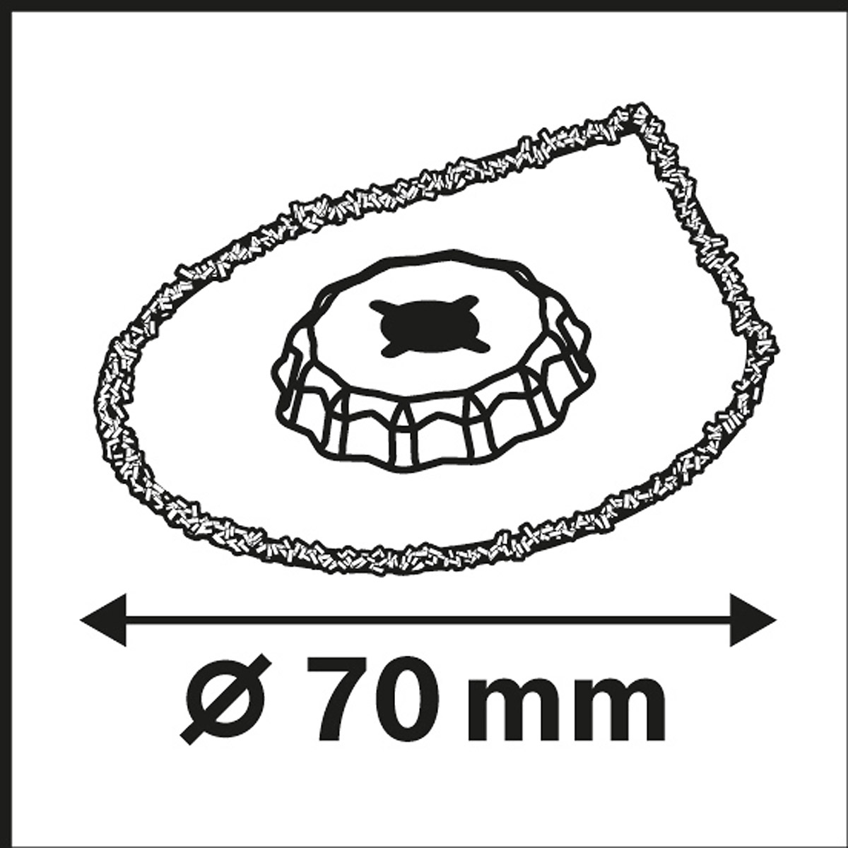 Bosch Starlock Carbide-RIFF Mörtelentferner AVZ 70 RT4, 3 max, 70 mm