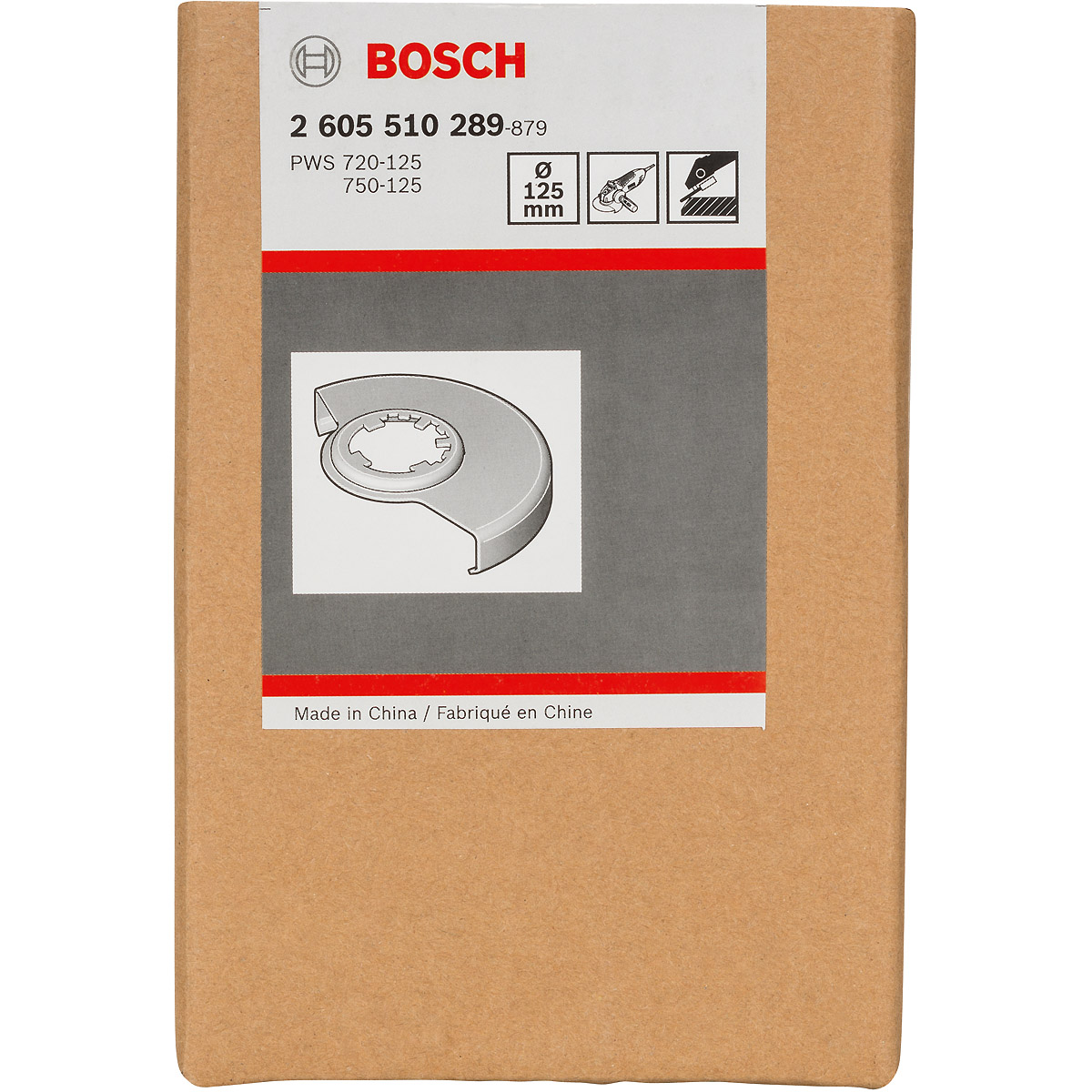 Bosch Schutzhaube ohne Deckblech zum Schleifen, 125 mm, werkzeuglose Befestigung