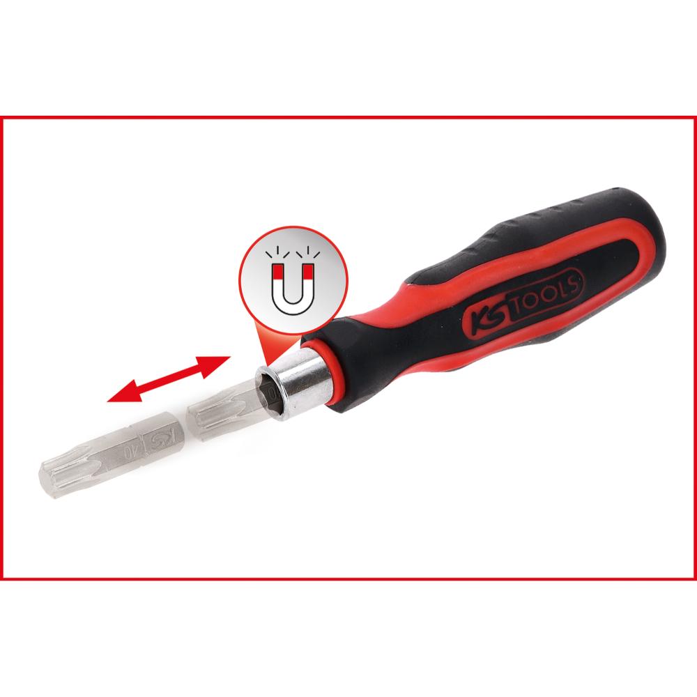 KS Tools 1/4 Zoll Bit Schraubendreher ohne Schnellveriegelung