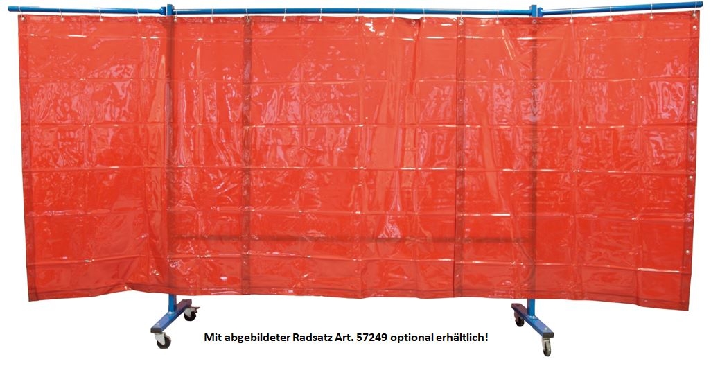 ELMAG Schweißerschutzwand 3-teilig,