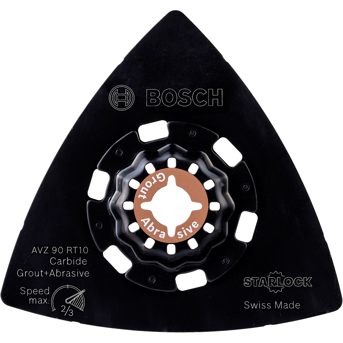 Bosch Carbide-RIFF Schleifteller AVZ 90 RT10, 90 mm, Körnung 100