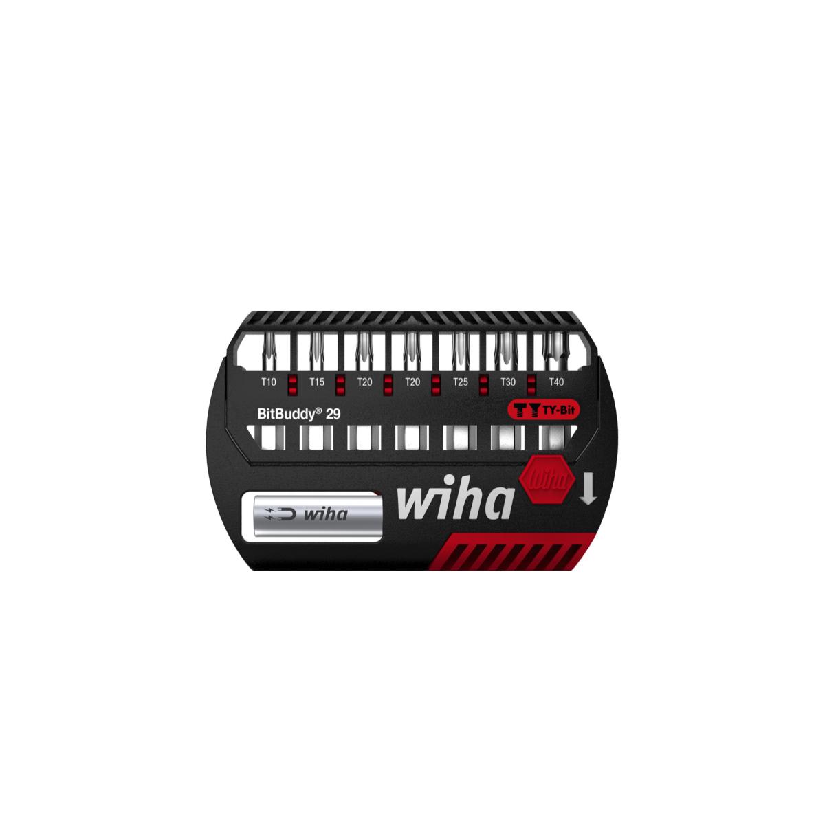 Wiha Bit Set BitBuddy TY-Bit 29 mm TORX 8-teiliges Set 1/4 zoll C6,3