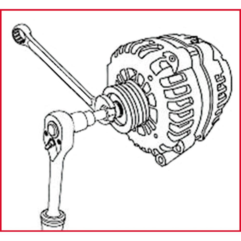 KS Tools Lichtmaschinen-Kombischlüssel-Satz, 2-tlg