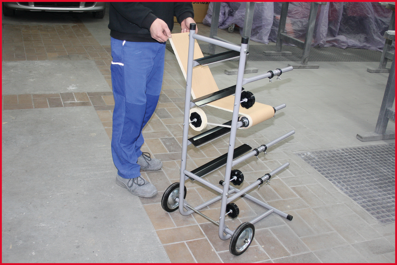 KS Tools Papierwagen mit 4 Ebenen
