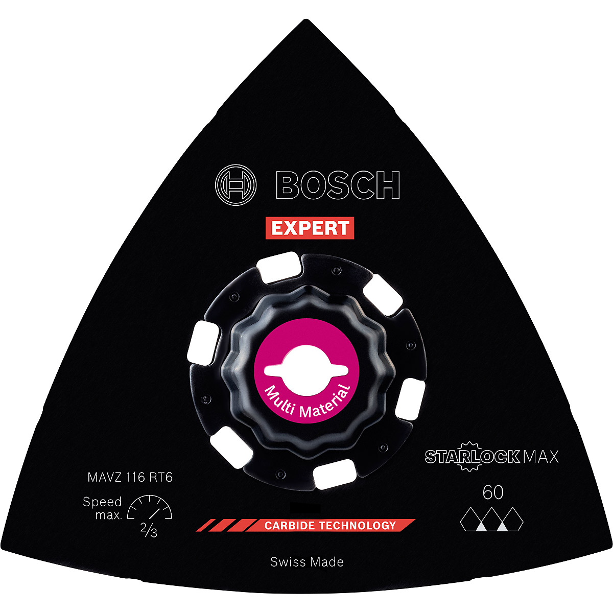 Bosch EXPERT Schleifplatte MAVZ 116 RT6 Blatt für Multifunktionswerkzeuge