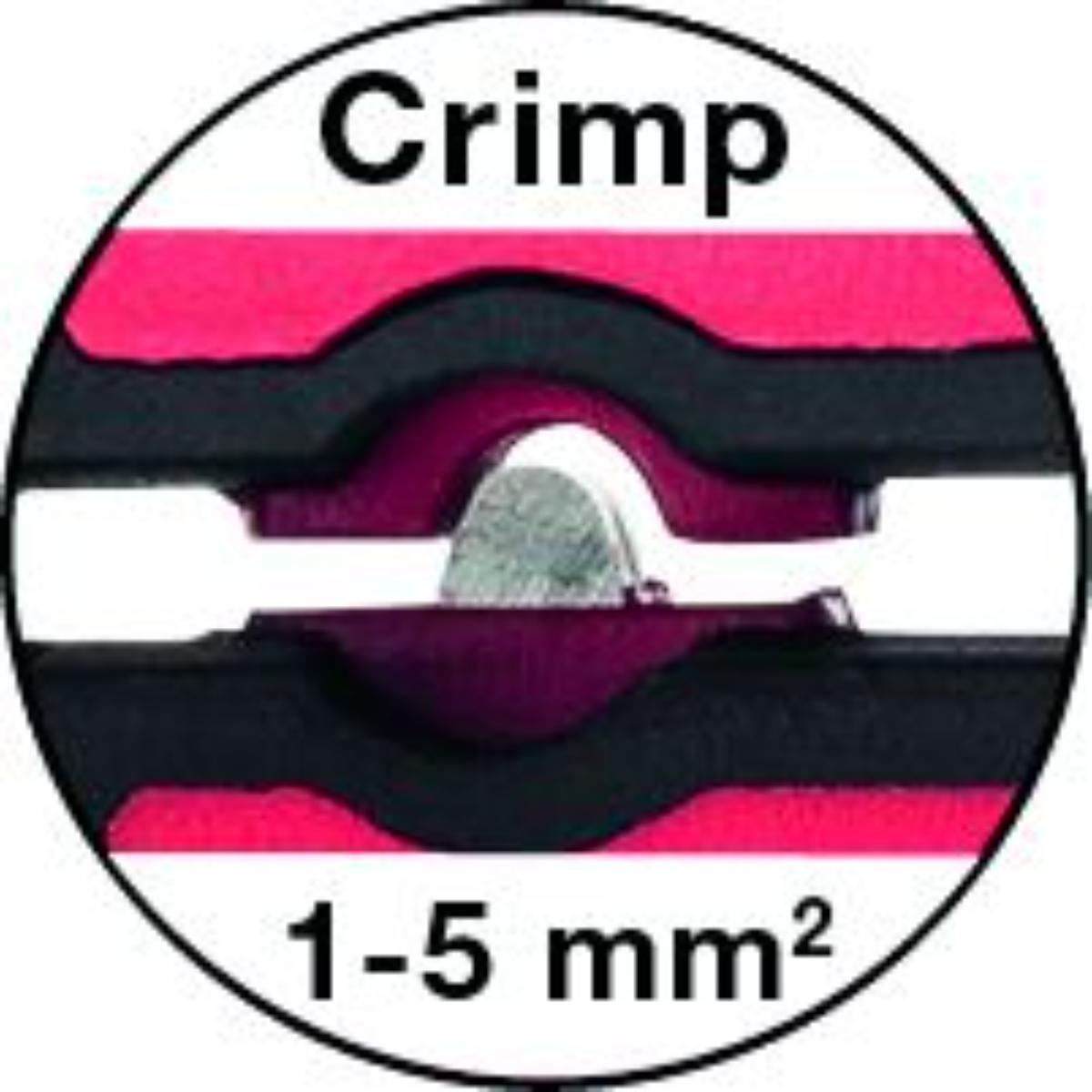 Wiha Elektrikerschere mit Crimpfunktion 1 - 5 mm²