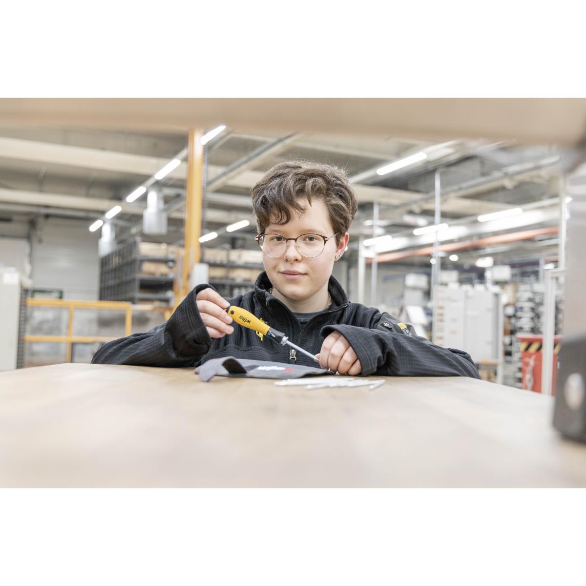 Wiha Schraubendreher mit Wechselklingen Set SYSTEM 4 ESD gemischt 12-teiliges Set mit Rolltasche