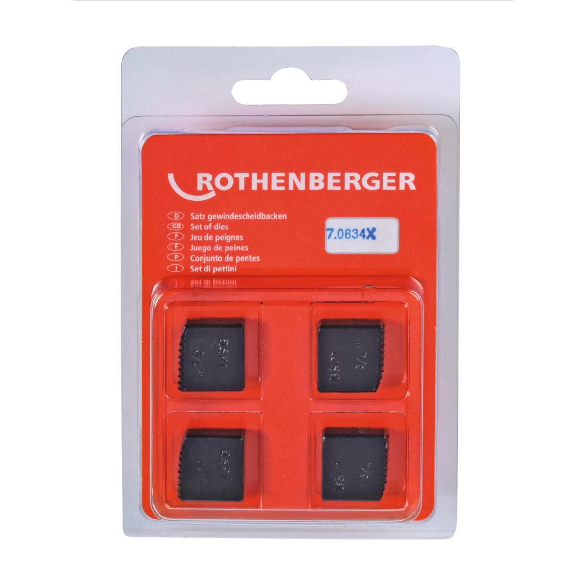 ROTHENBERGER SC Schneidbacken, BSPT R - 4 Stück