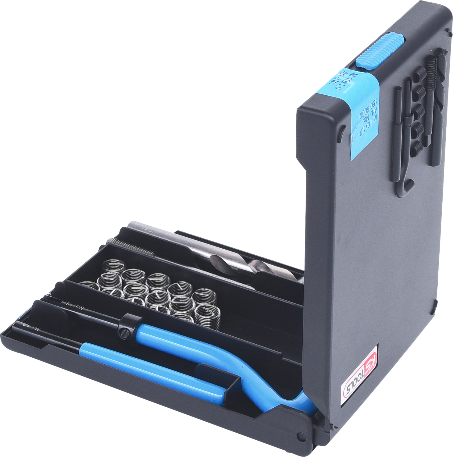 KS Tools Nirostahl Gewinde-Reparatur-Satz M10x1,0x14mm, 19-tlg