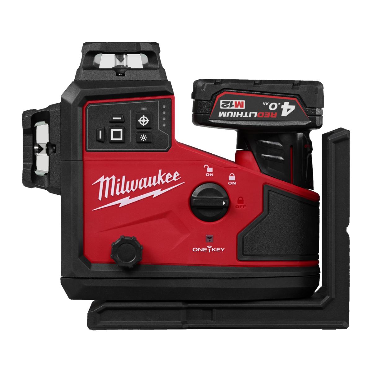 Milwaukee M12 3x 360° Akku-Laser M12A3PLO-401C