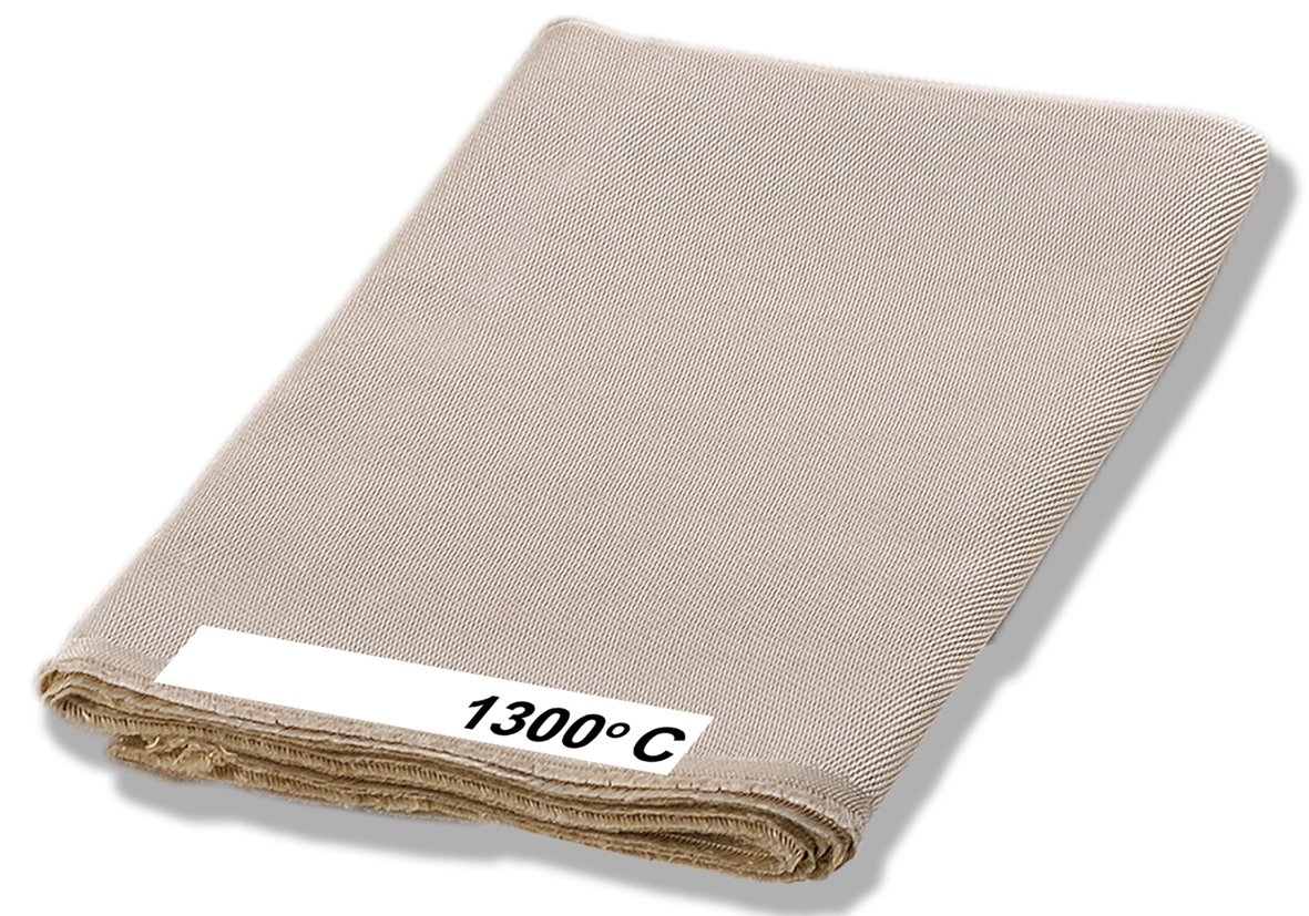 ELMAG Schweißdecke Material Silikatgewebe 900x1000 mm, bis 1.300° C beidseitig mit Hochtemperaturbeschichtung