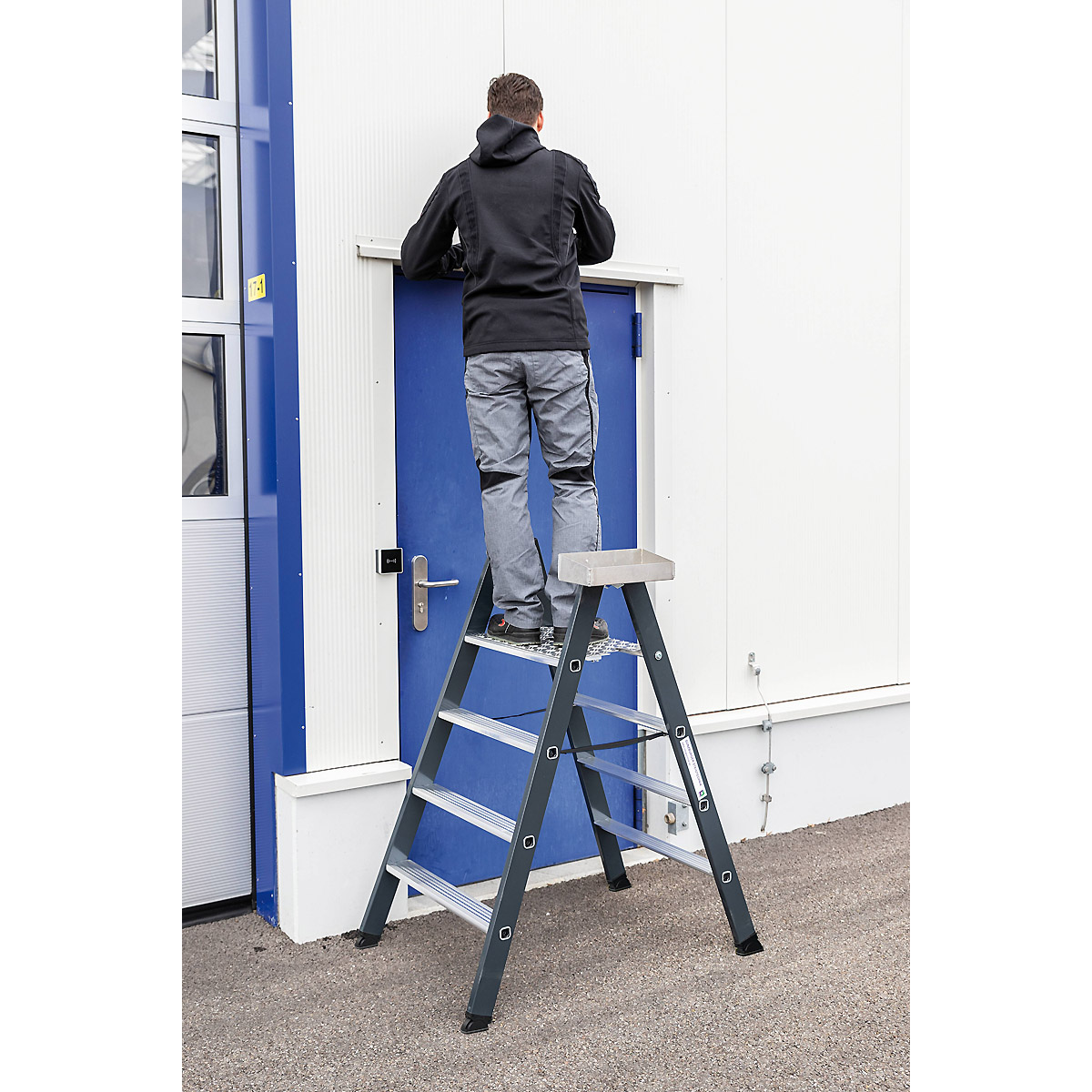 Munk Ablageschale für Klapptritt beidseitig begehbar