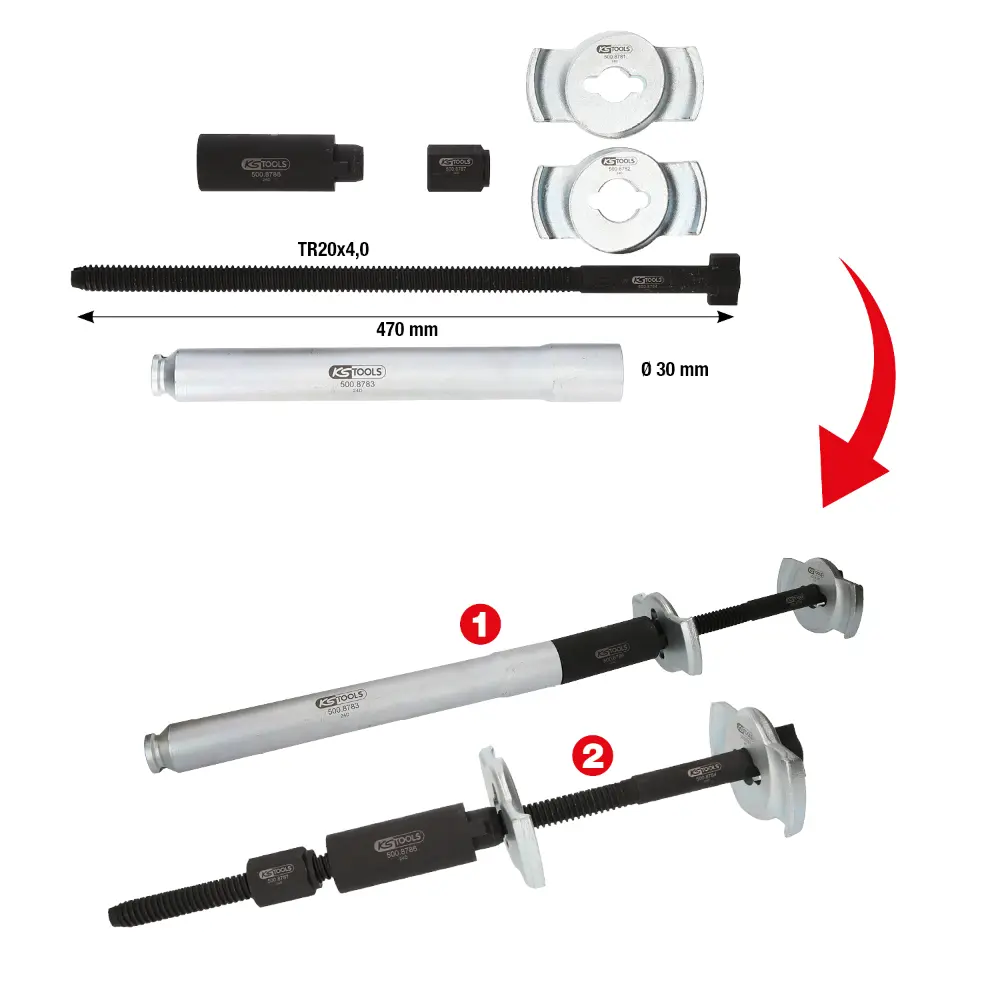 KS TOOLS Universal-Innen-Federspanner-Satz, 6-tlg