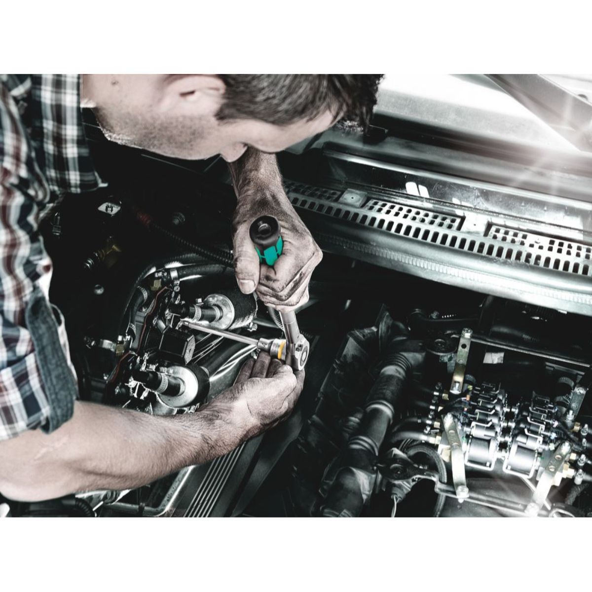 Wera 8006 C Zyklop Hybrid-Knarre mit Umschalthebel mit 1/2"-Antrieb