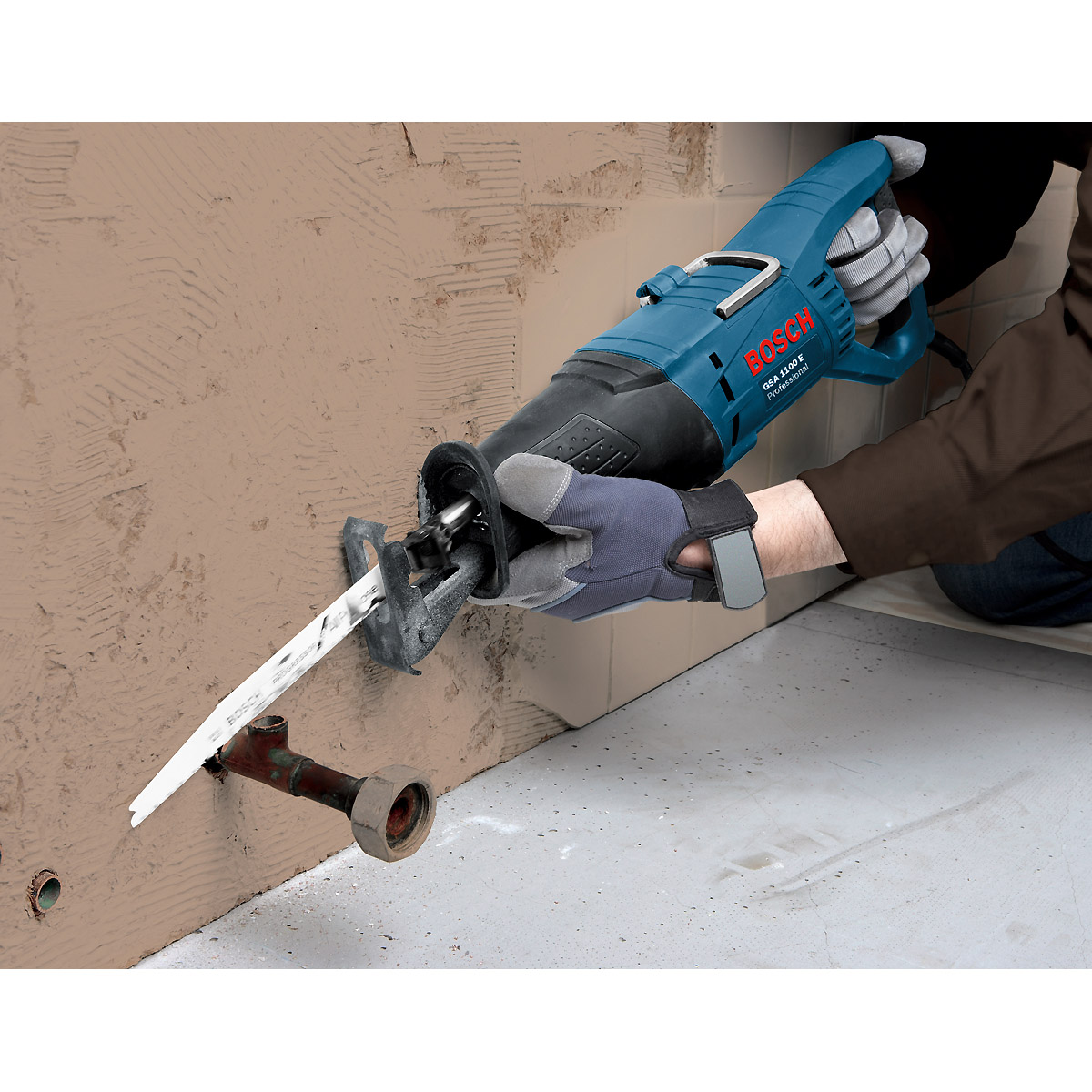 Bosch Säbelsäge GSA 1100 E, Sägeblatt Metall S 123 XF, Sägeblatt Holz S 2345 X