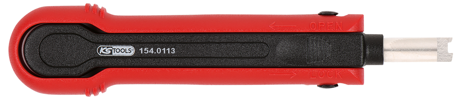 KS Tools Kabel-Entriegelungswerkzeug für Flachsteckhülsen 0,6 mm