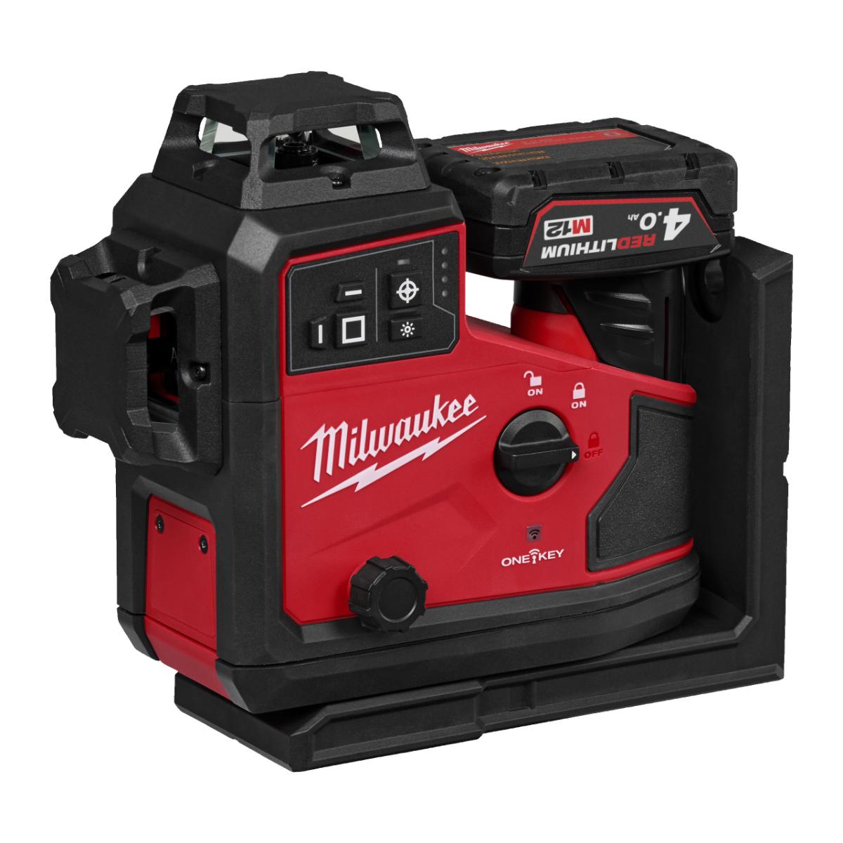 Milwaukee M12 3x 360° Akku-Laser M12A3PLO-401C