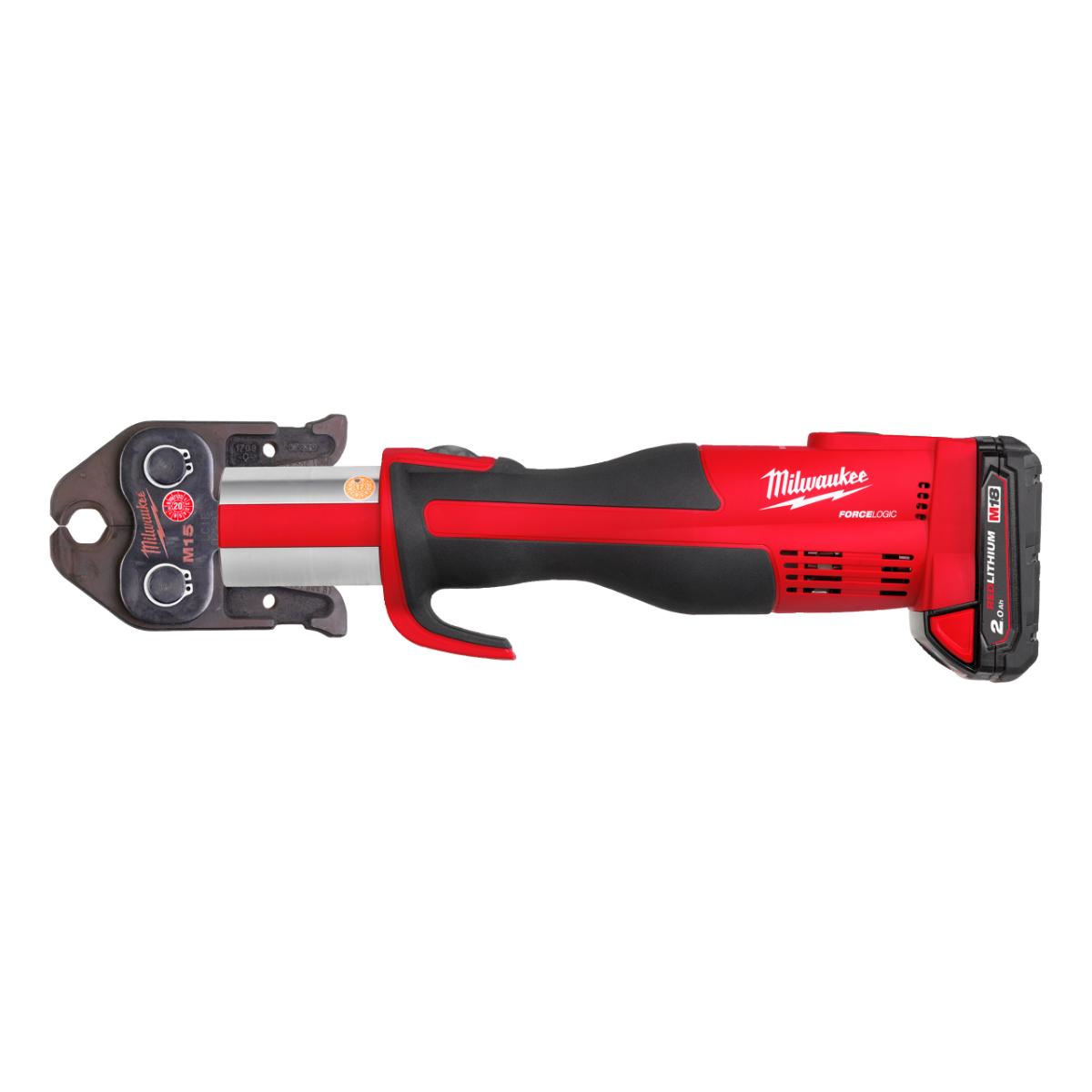 Milwaukee Bürstenloses Akku-Presswerkzeug (Sanitär) Set M18 BLHPT-202C Geberit Mapress Set