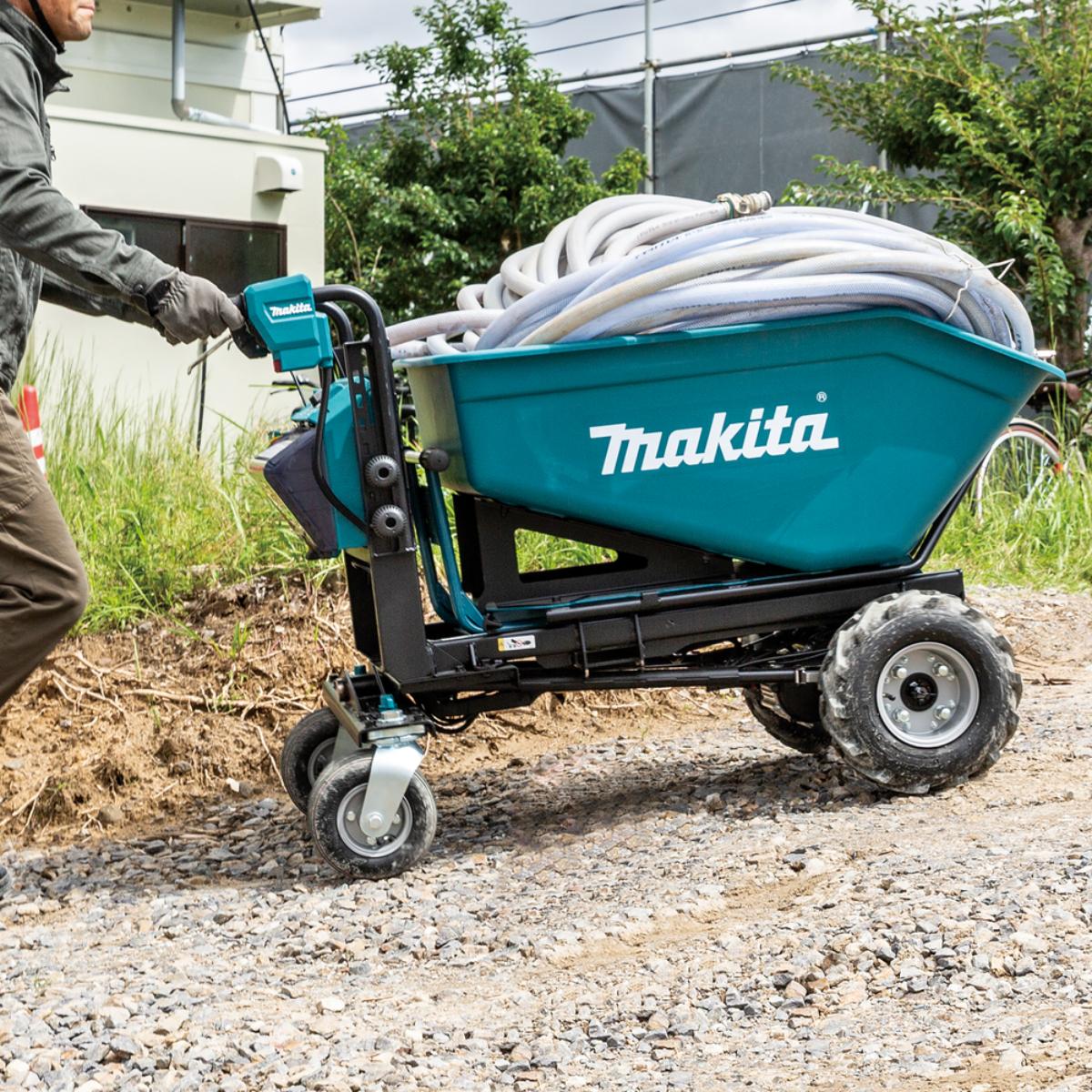 Makita Akku-Schubkarre 2x18V - 300 kg - 0-1,5/3,5 km/h - DCU602Z