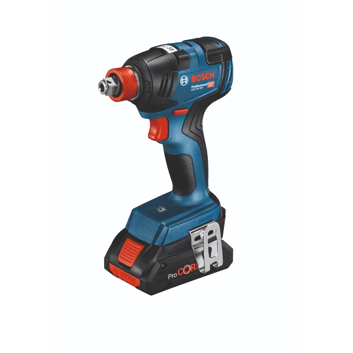 Bosch Combo Kit 3-tlg. 18V: GSR 18V-55/GDX 18V-200/GBH 18V-22, 3 x Akku, Schnellladegerät