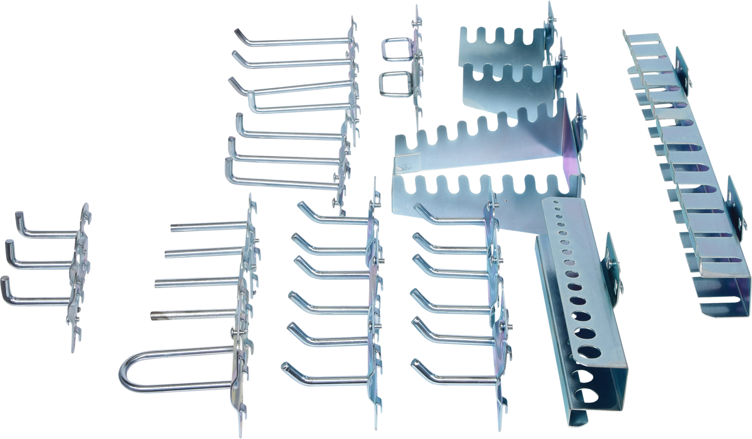KS Tools Hakensortiment für Lochplatten, 28-tlg