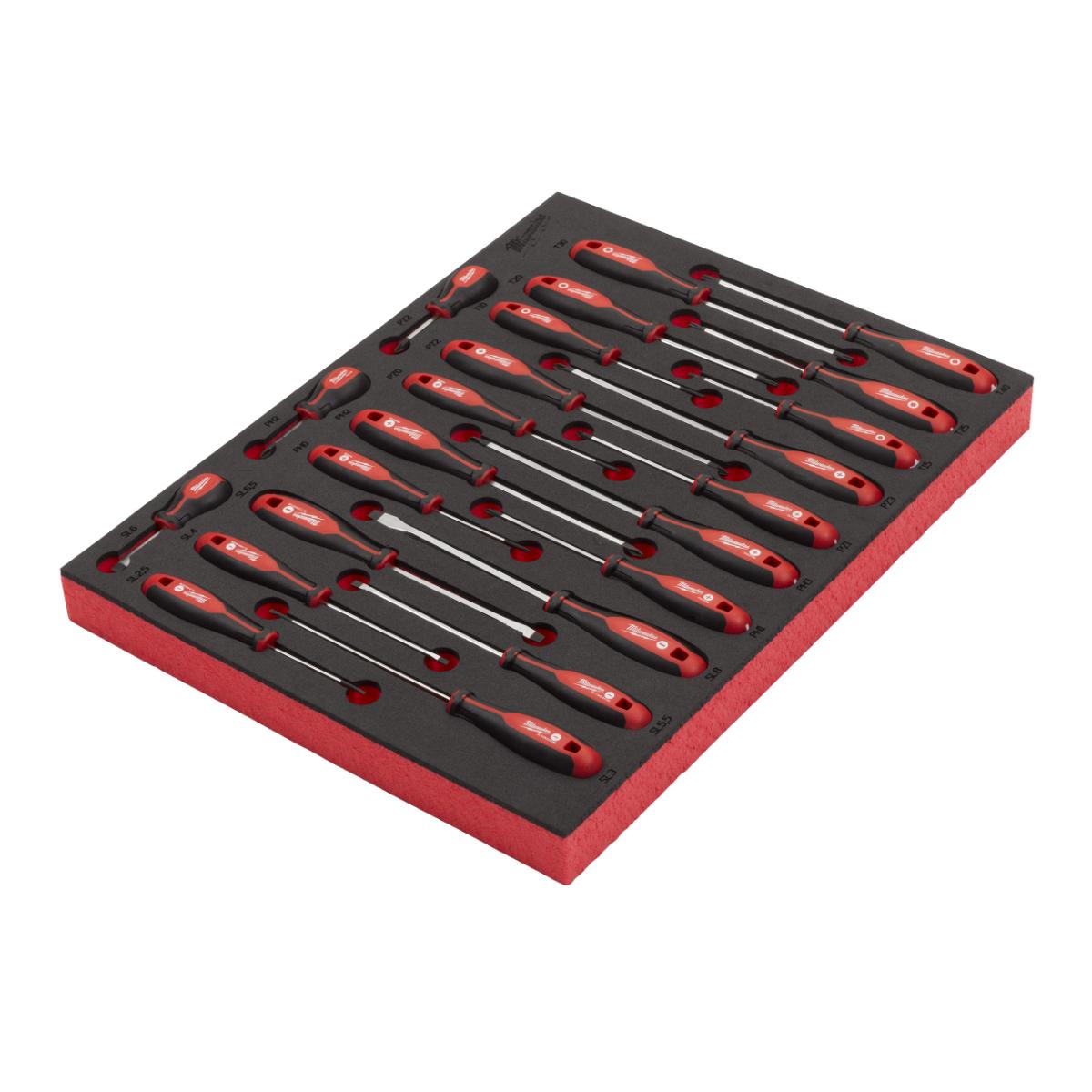Milwaukee - Tri-Lobe Schraubendreher Einlage, 23-teiliges Set