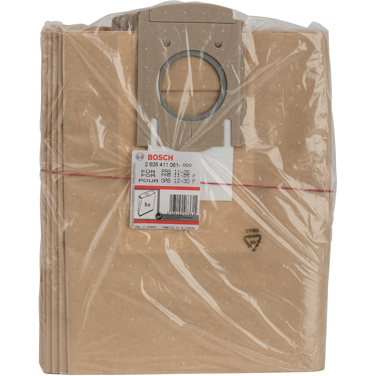 Bosch Papierfilterbeutel, passend zu GAS 12-30 F, PAS 11-25, PAS 11-25 F
