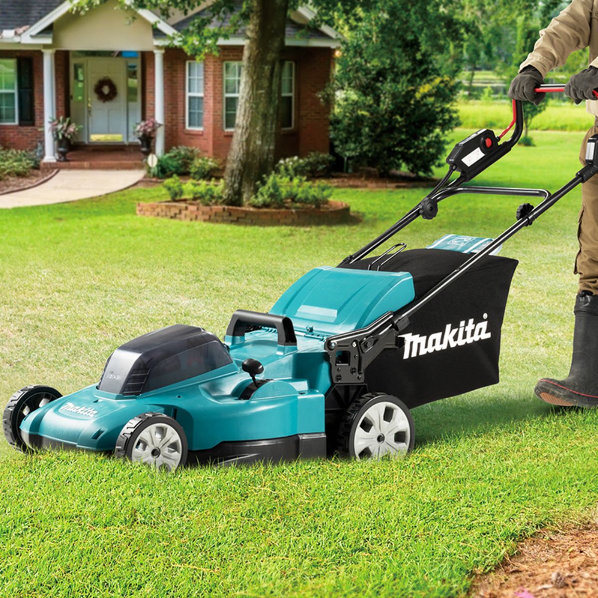Makita Akku-Rasenmäher 2x18V (ohne Akku, ohne Ladegerät) DLM538Z