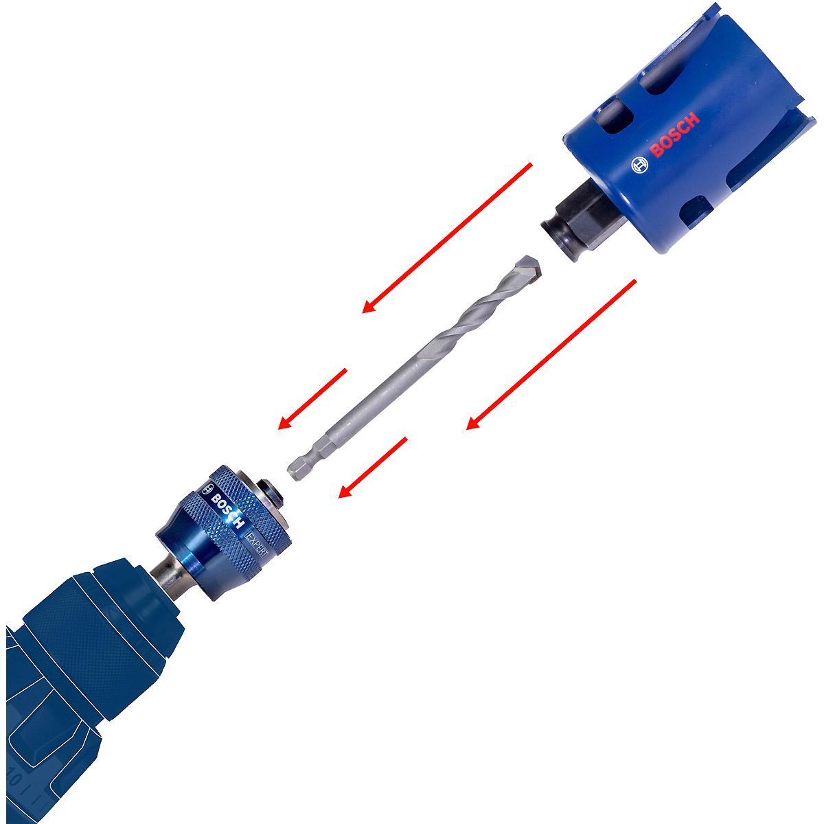 Bosch EXPERT Lochsäge ToughMaterial-Set 13tlg EX