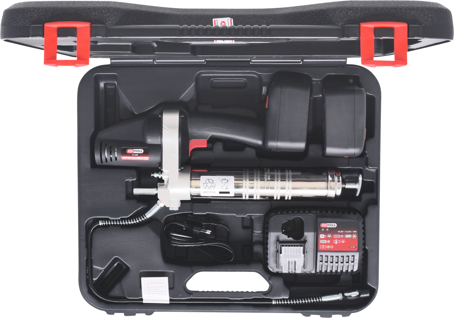 KS Tools 400 ml Akku-Fettpresse, 420bar, 18V