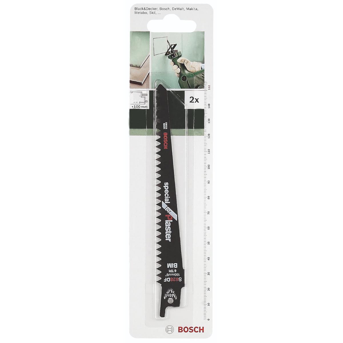 Bosch Säbelsägeblatt BIM, S 628 DF Special for Plaster, 2 Stk.