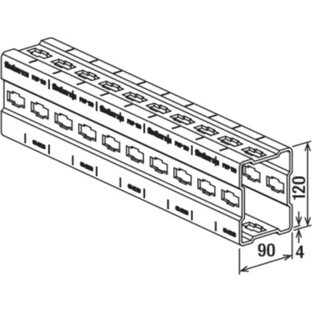 Fischer Montageprofil FMP 120 - 6m