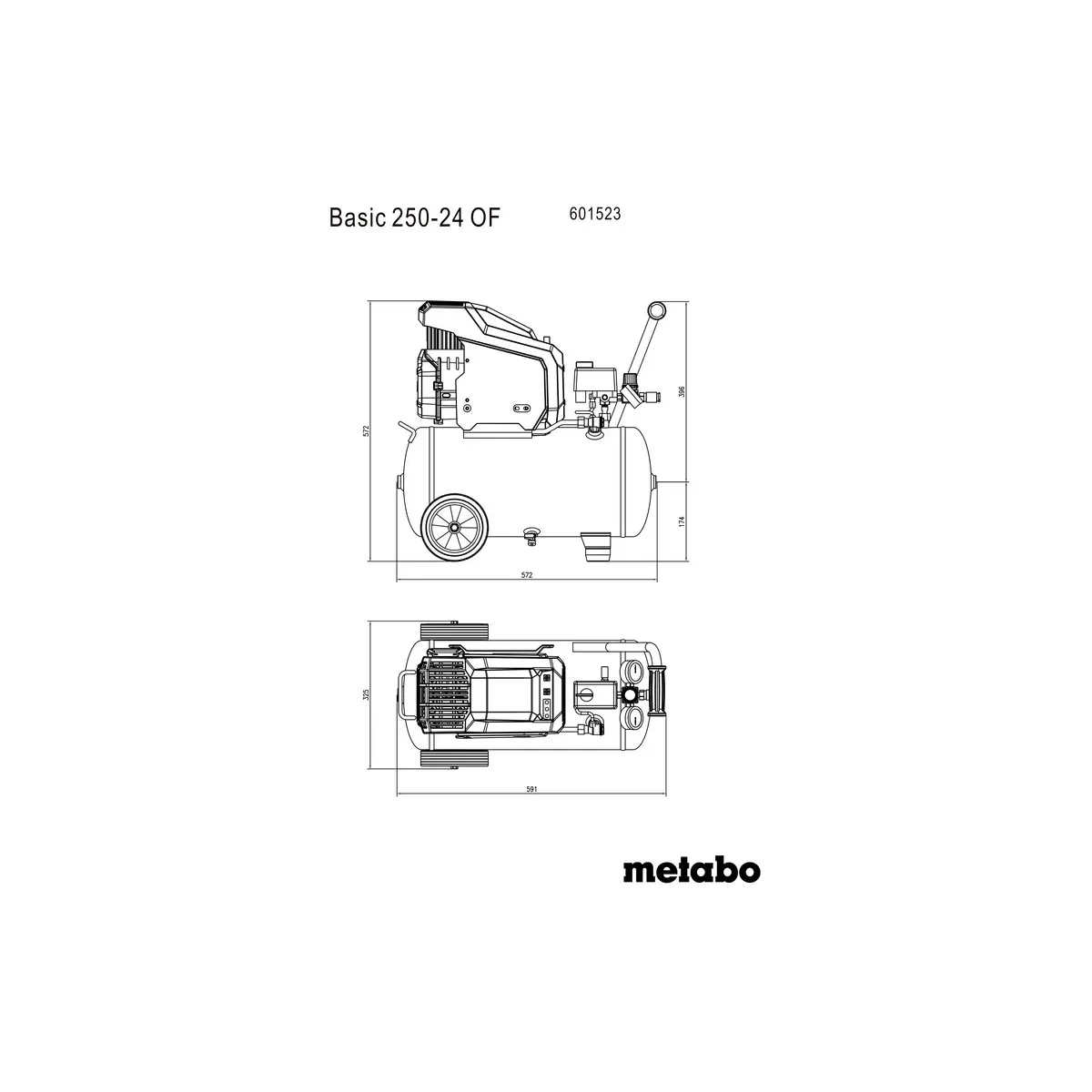 Metabo Kompressor Basic 250-24 OF - Karton
