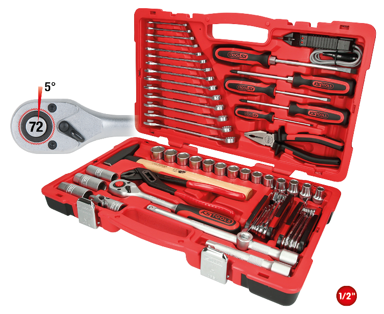 KS Tools 1/2" Universal-Werkzeug-Satz, 47-tlg