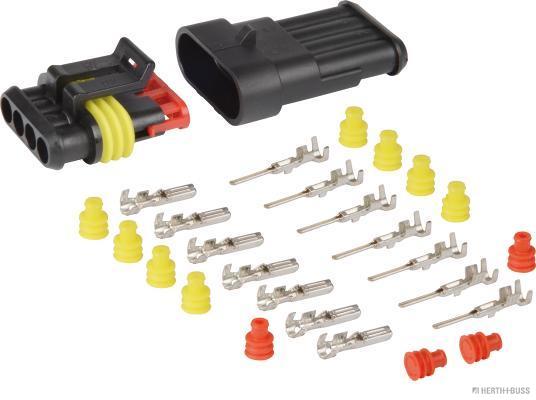 HERTH&BUSS Steckgehäusesatz, AMP Tyco Superseal, 2-polig