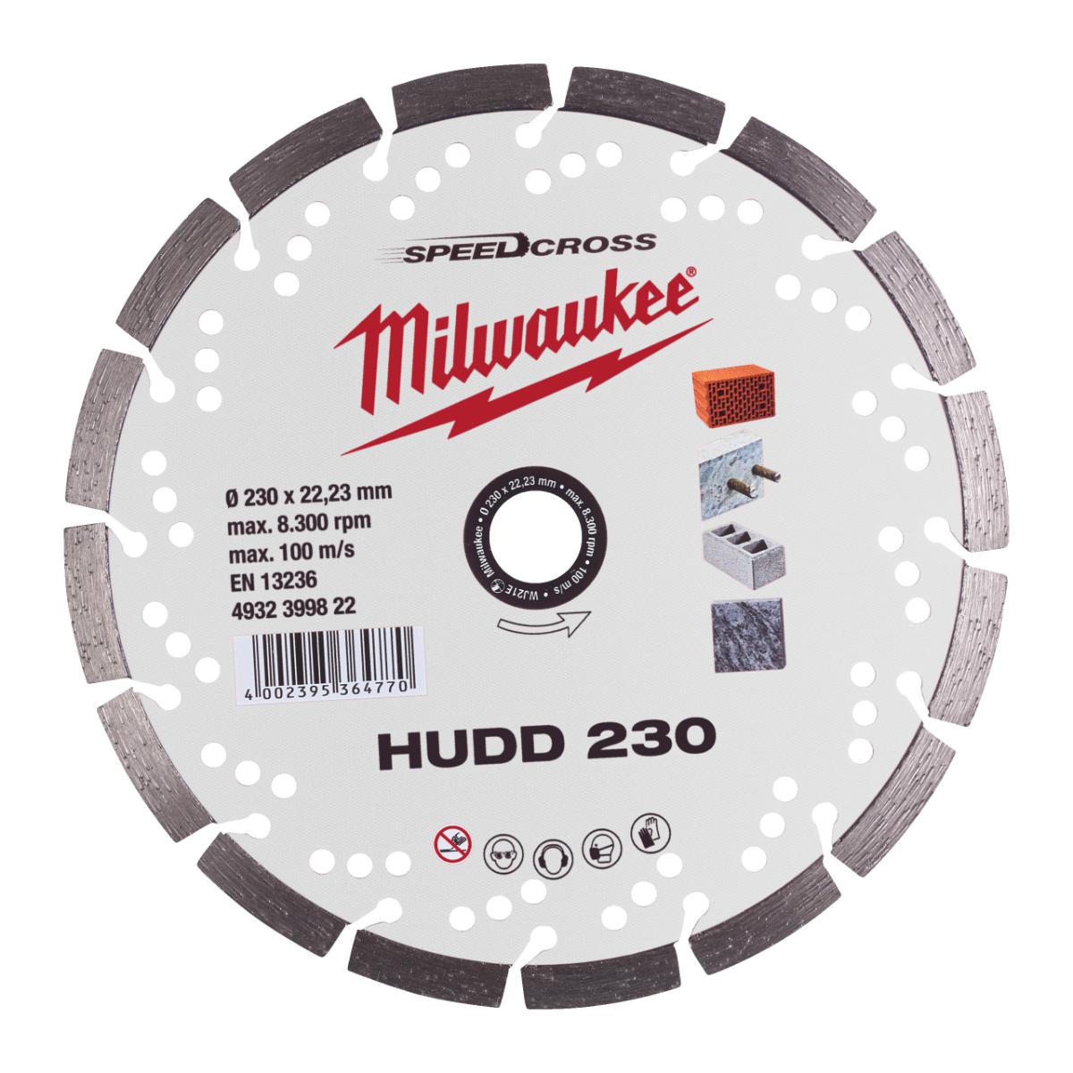 Milwaukee - Diamant-Trennsscheibe SPEEDCROSS HUDD 230x2,6x22,23