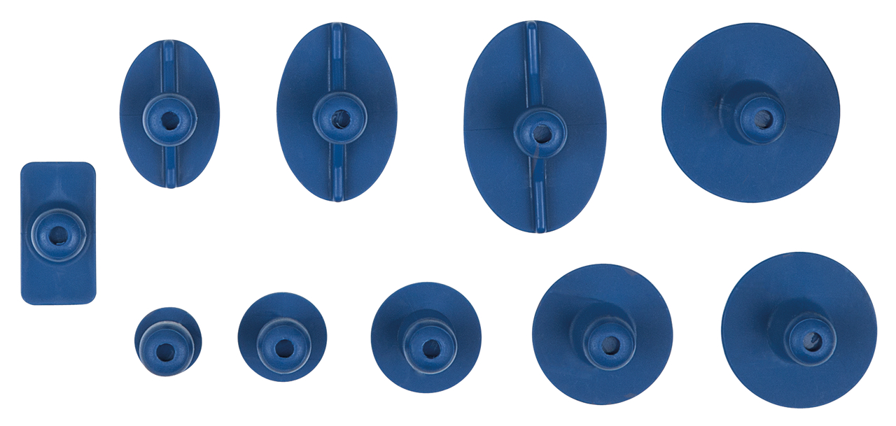 KS Tools Klebestück elliptisch, flach, 33 x 22 mm, 5 Stück